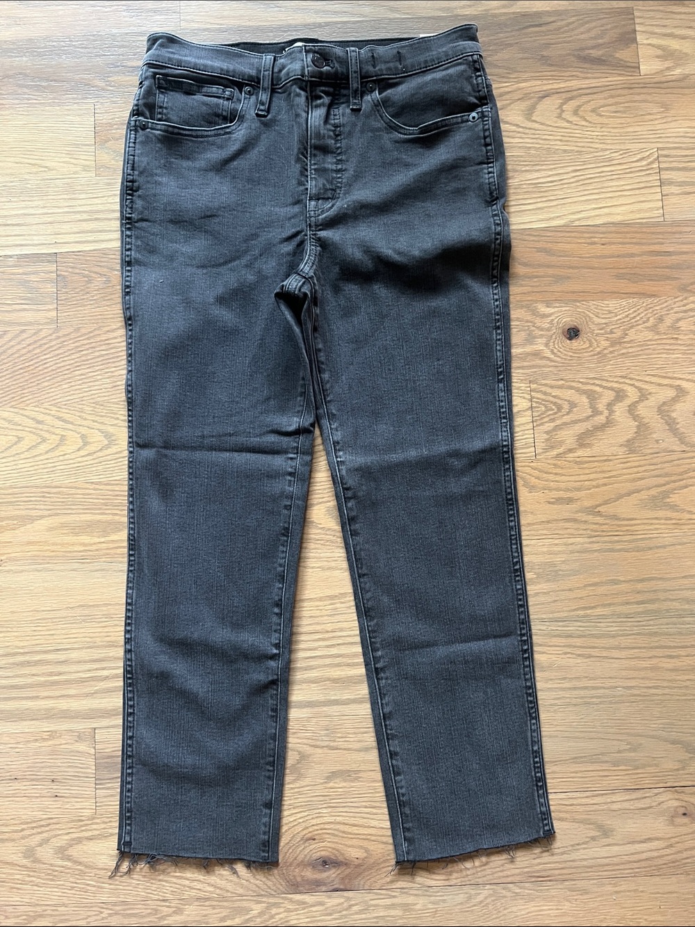 Madewell Stovepipe Jeans - Washed Black